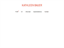 Tablet Screenshot of kathleenbauer.de